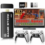 2025 New Upgrade Retro Gaming Console Pro, Vide Game Consoles with 4K HDMI, Built-in 20000+ Games & 23 Emulators, Plug and Play Video Gaming Consoles with Upgrade Dual 2.4G...