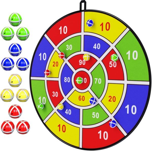 BooTaa 29" Large Dart Board for Kids, Kids Dart Board with Sticky Balls, Boys Toys, Indoor/Sport Outdoor Fun Party Play Game Toys, Birthday Gifts for 3 4 5 6 7 8 9 10 11 12 Year...