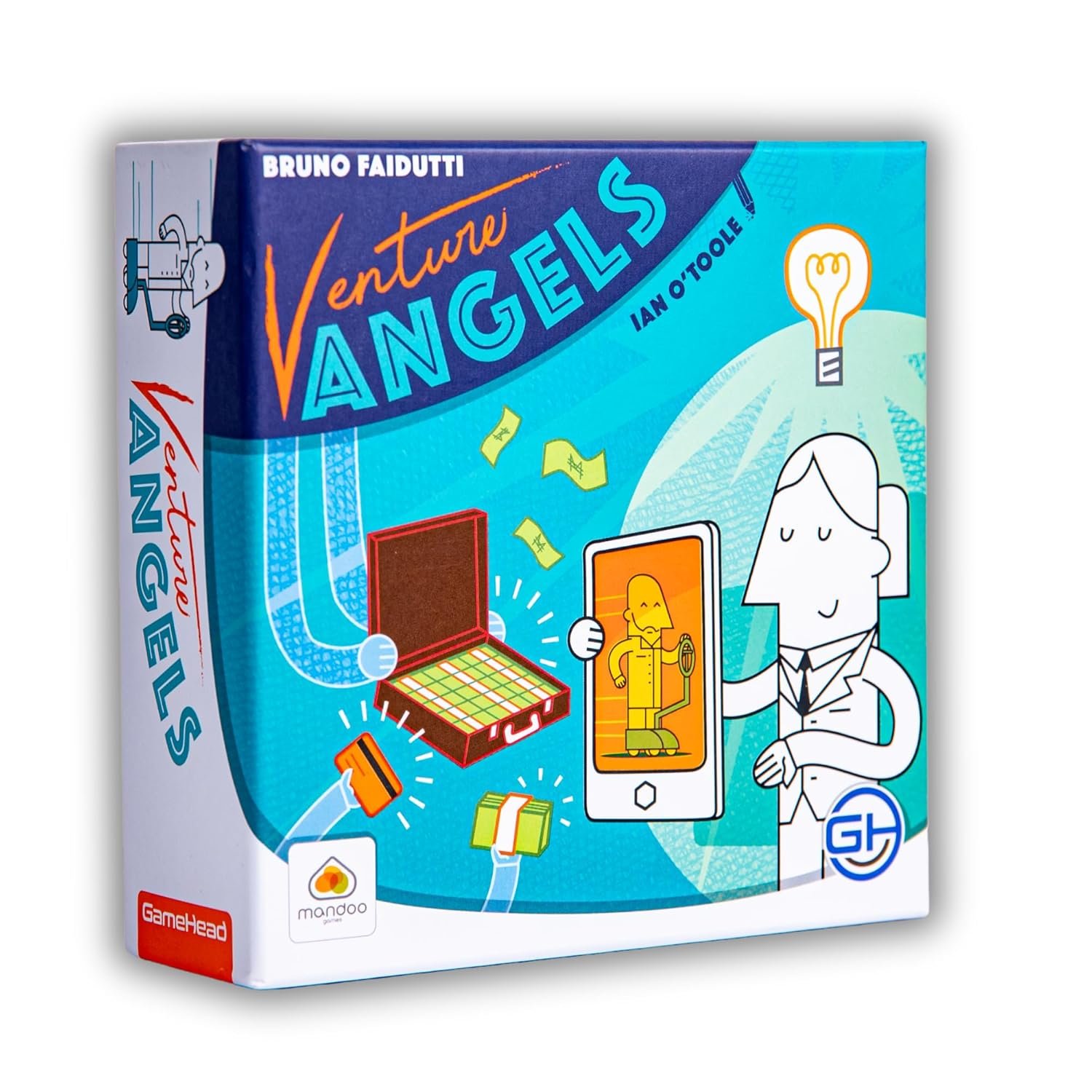 GameHead Venture Angels, Casual Bidding & Bluffing Board Game for 3-5 Players, Ages 8+, Strategic Investment & Reputation Building, Fast Paced 20 Minute Play Time, Fun and...