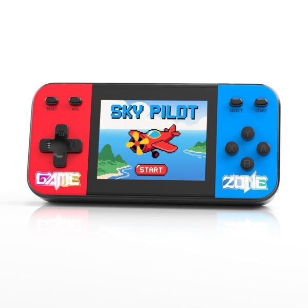 Handheld Game Console with 3.0 Inch LCD Screen, 240 Retro Classic Games, Rechargeable Battery Portable Mini Arcade - Electronic Travel Gift for Boys and Girls (Over 3-Years-Old)