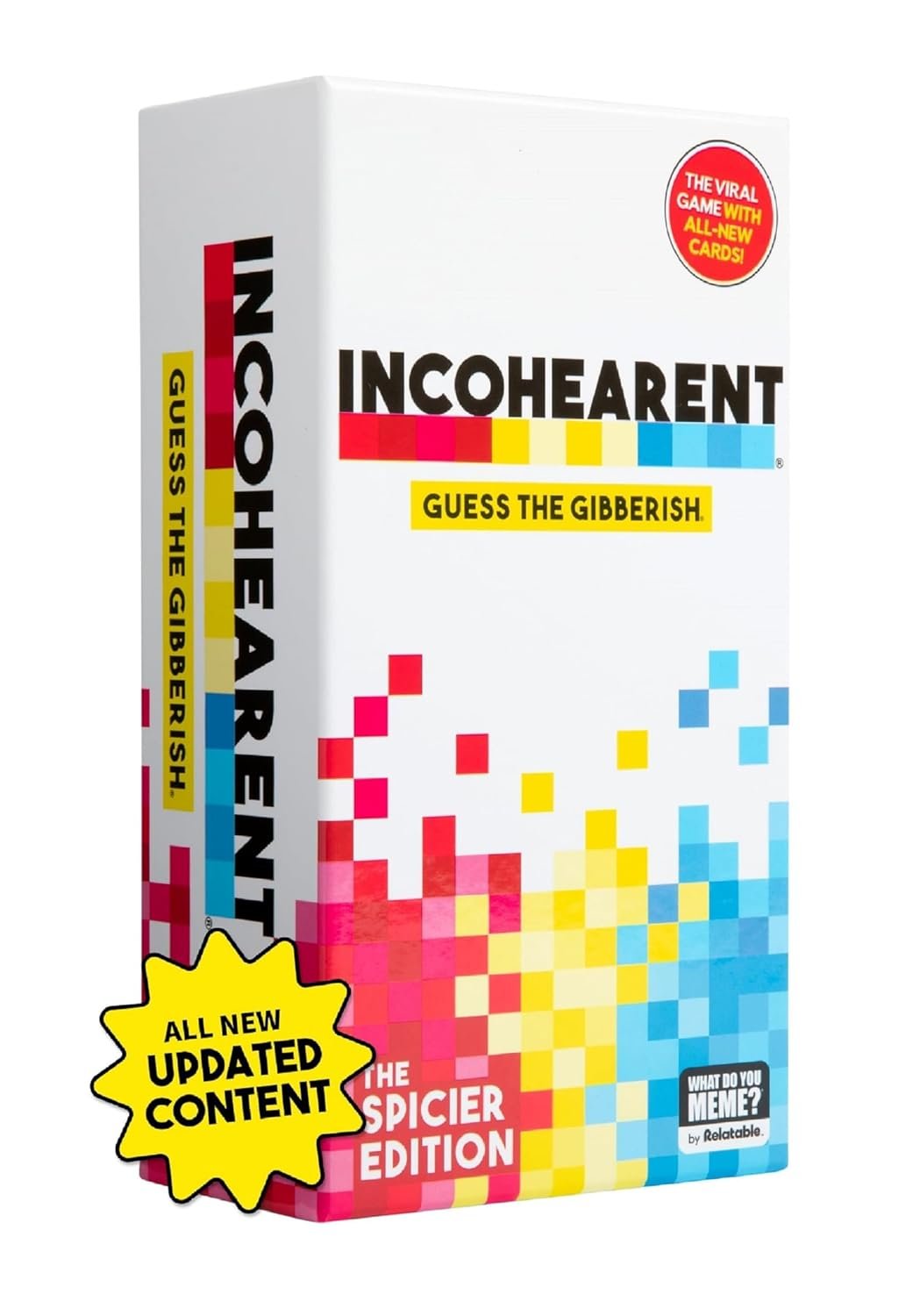 WHAT DO YOU MEME? Incohearent, The Guess The Gibberish Party Game by Relatable, A Funny Card Game for Adults, Great for Game Night Games, Includes 400 Cards, Instructions, and 1...